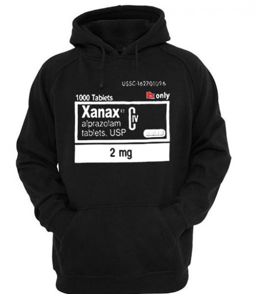 xanax alprazolam tablets hoodie