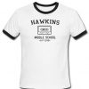 Hawkins middle school Ringer T-shirt