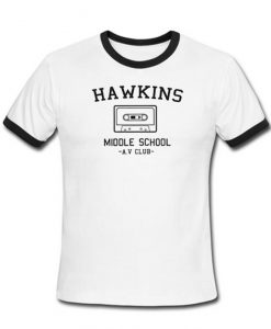 Hawkins middle school Ringer T-shirt