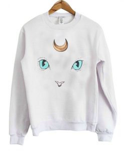 Luna Cute Sailormoon White Sweatshirt