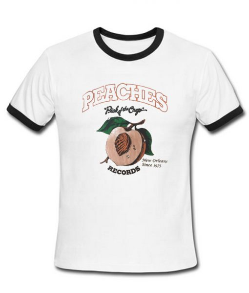 Peaches Pick Of The Crop Ringer T-Shirt