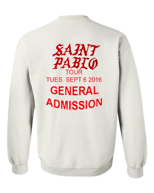 Saint Pablo Tour Back Sweatshirt