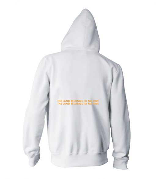 The land belongs to no one BACK Hoodie