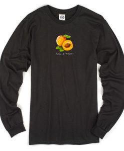 Apricot Princess Long Sleeve Black T-shirt