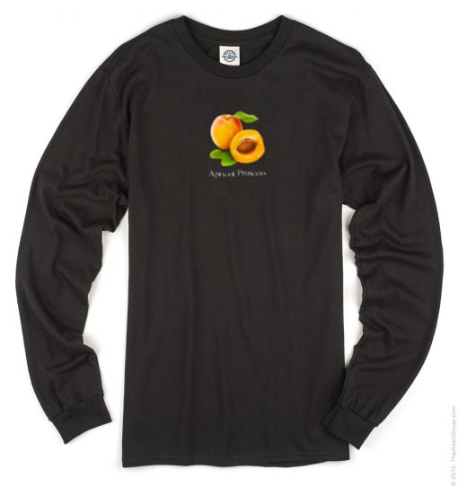 Apricot Princess Long Sleeve Black T-shirt