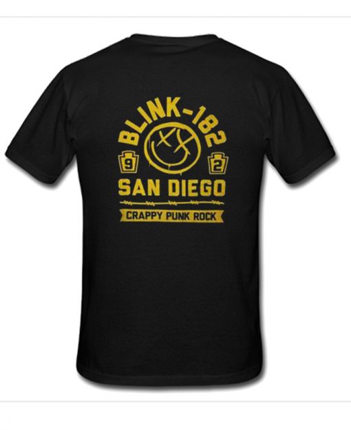 Blink 182 Crappy Punk Rock San Diego Back T-shirt