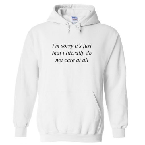 I'm sorry it's just that literally Hoodie
