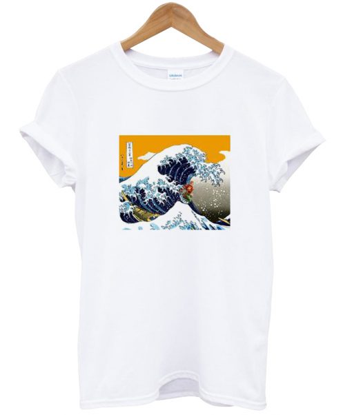 Great Wave off Kanagawa Parody T Shirt