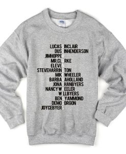 Stranger Things Cast Names Sweatshirt