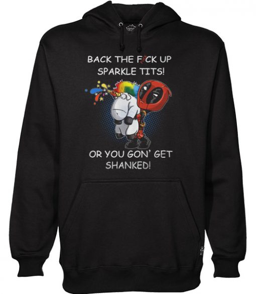 Back The Fuck Up Sparkle Tits Hoodie