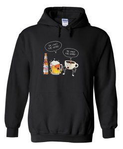 Coor Light she loves me more beer and coffee Hoodie