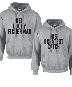 Couple Fishing man Hoodie