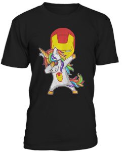 Iron Man Unicorn Dabbing T-shirt