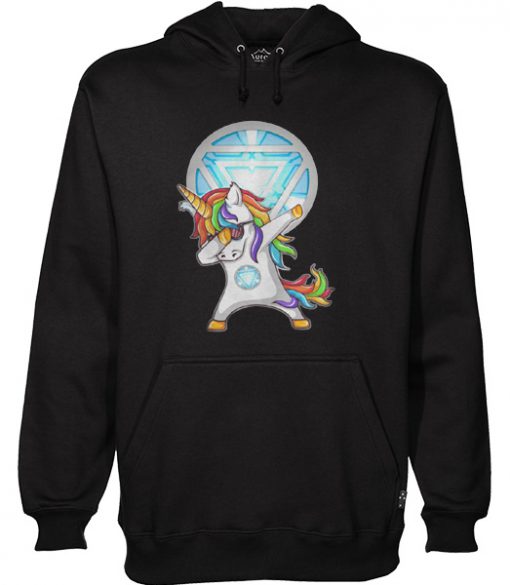 The Arc Reactor Iron Man Unicorn Dabbing Hoodie