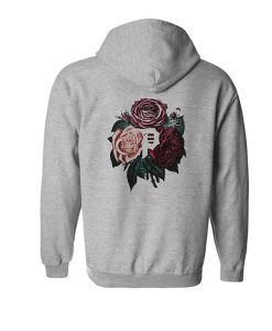 Floral Roses Hoodie BACK