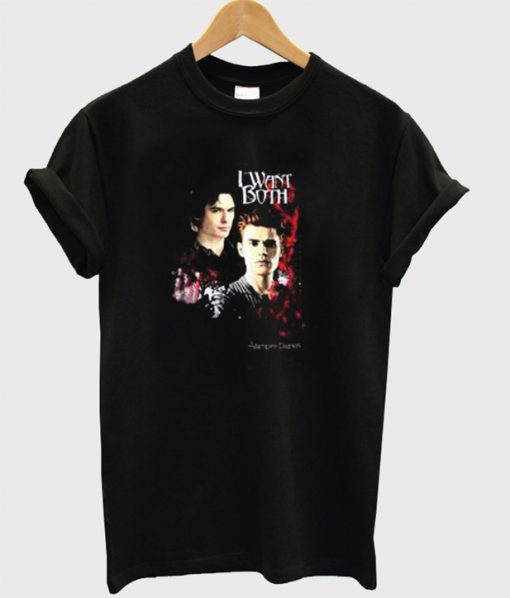 I Want Both Diaries Vampire T-Shirt