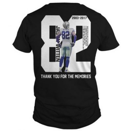 Jason Written Rhank You For The Memories 82 T-Shirt