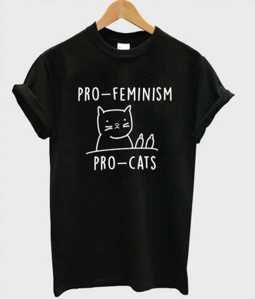 Pro Feminism Pro Cats T-Shirt