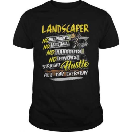 Landscaper No Rich Parents T-Shirt