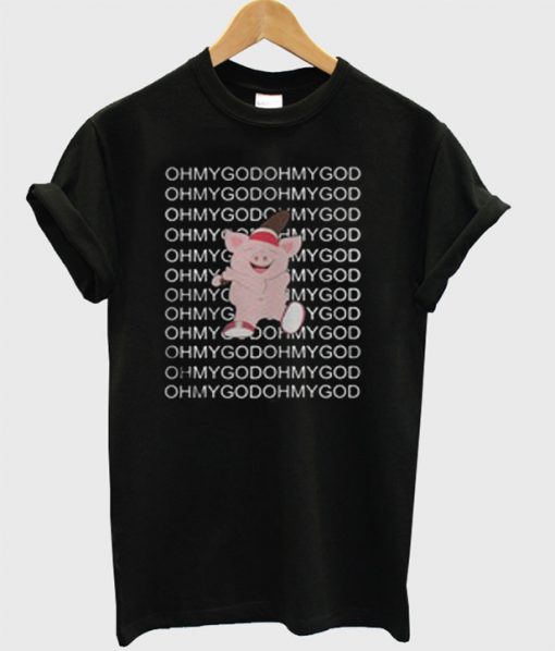 Oh My God Pig Baseball T-Shirt