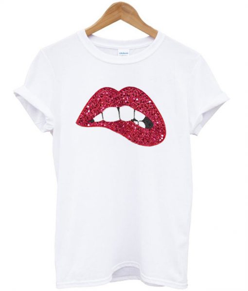 Sequin Lips T-Shirt