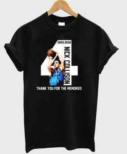 Thank You For The Memories Nick Collison T-Shirt