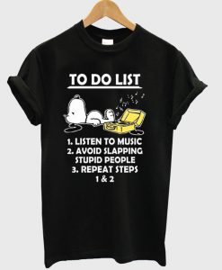 To Do List Snoopy T-Shirt