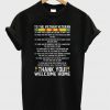 To The Vietnam Veteran Thank You Welcome Home T-Shirt