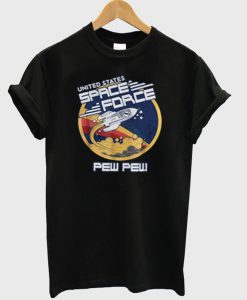 United Space Force Pew Pew Graphic T-Shirt