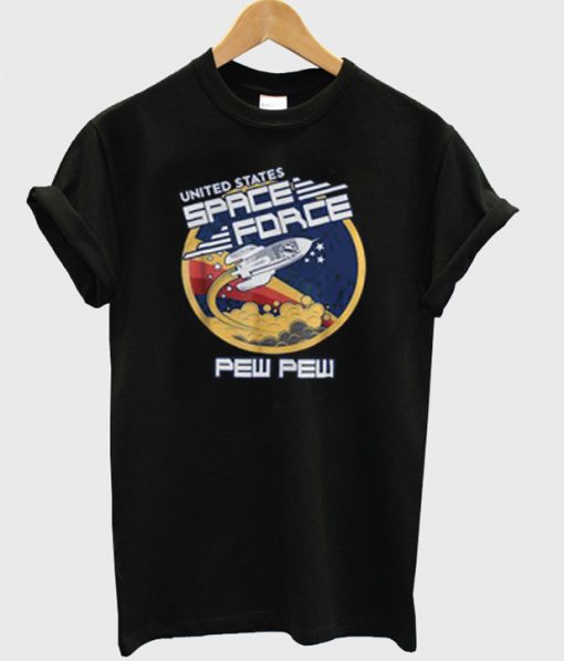 United Space Force Pew Pew Graphic T-Shirt