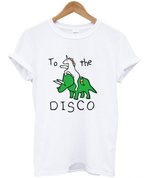 Unicorn Dinosaur To The Disco T-Shirt