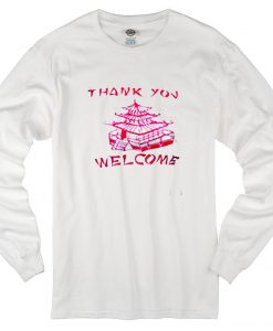 Thank You Welcome Pagoda Long Sleeve T-Shirt