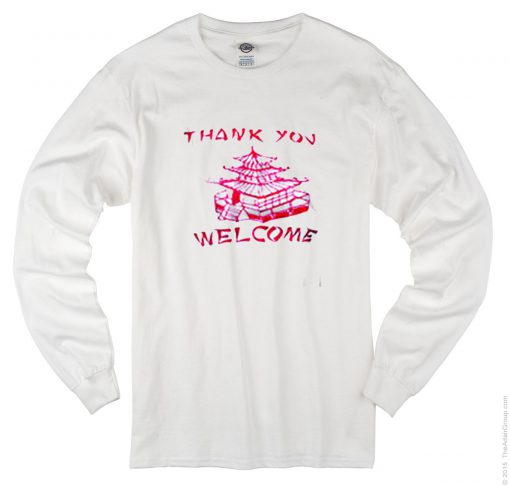 Thank You Welcome Pagoda Long Sleeve T-Shirt