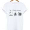 I'm A Simple Woman Sunshine Coffee Camera T-Shirt