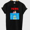 Paws Cat And Girl T-Shirt