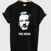 Free Julian Assange Print Wikileaks T-Shirt