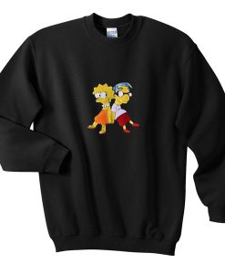 Lisa Simpson and Milhouse Cute Sweatshirt
