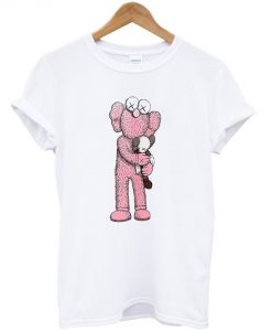 Pink KAWS x Uniqlo T-Shirt
