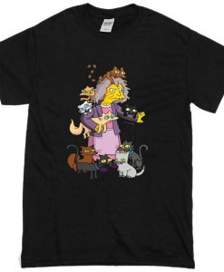 The Simpsons Crazy Cat Lady T-Shirt