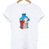 Uniqlo White Kaws X Sesame Street Graphic T-Shirt