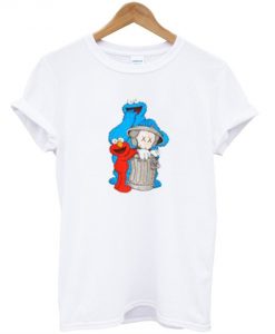 Uniqlo White Kaws X Sesame Street Graphic T-Shirt