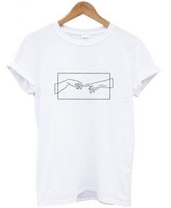 Creation Hands Line Art T-Shirt