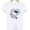 Nurse New England Patriots Heart T-Shirt