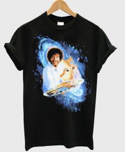 Bob Ross Galaxy Painting Graphic T-Shirt