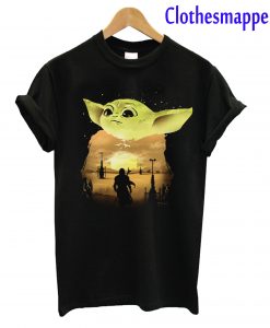 Baby Yoda Sunset T-Shirt