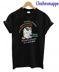 Grumpy Unicorn Annoyed Unicorn T-Shirt