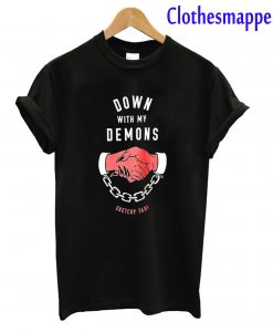 Lurking Class By Sketchy Tank Redrum Down With My Demons Black T-Shirt