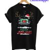 Merry Jeep Mas Funny Reindeer Jeep Driving Christmas T-Shirt