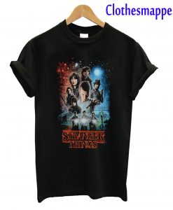 Stranger Things Autographed Group Shot Graphic T-Shirt