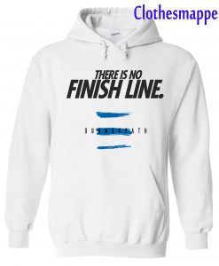 There Is No Finish Line White Hoodie